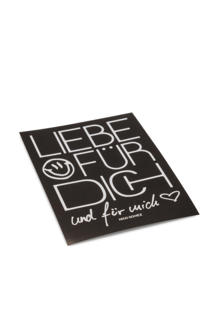 <b>NICO GOMEZ</b><br>LIEBE<br>Sticker<br>