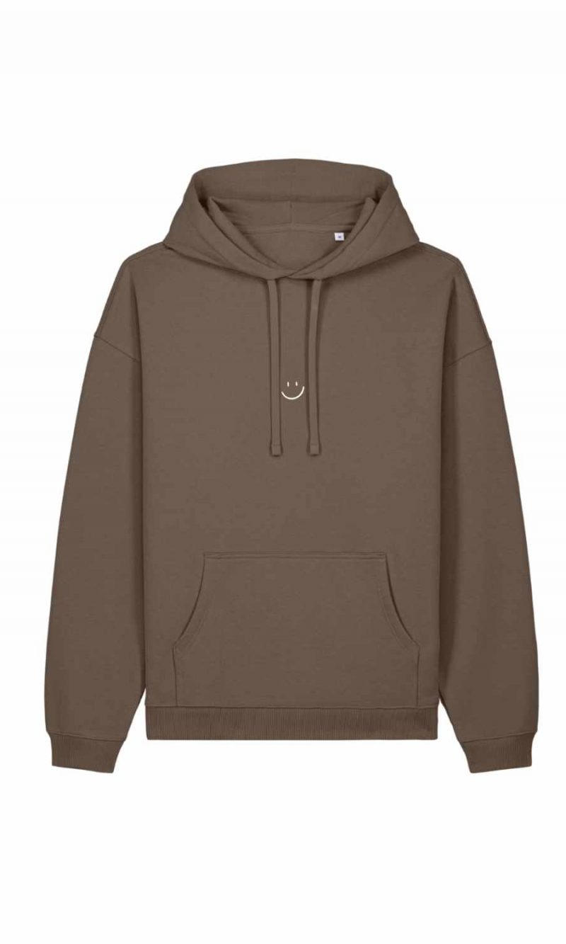 <b>NICO GOMEZ</b> <br>SMILEY <br>Unisex Hoodie mocha